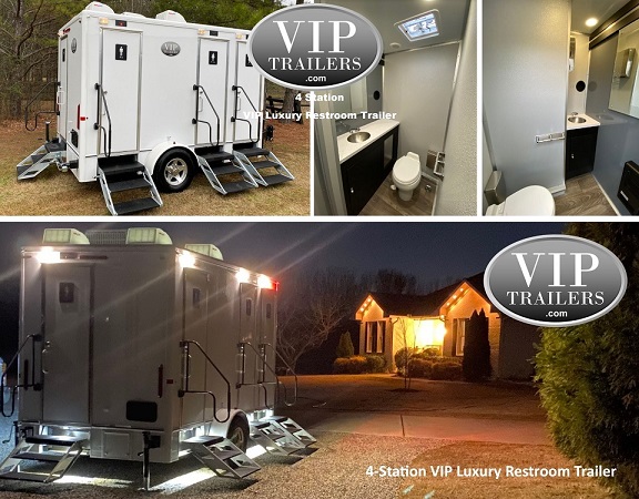 VIP Trailers 4 Station Restroom Trailer